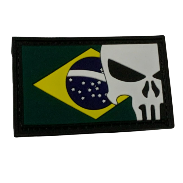 Patch Airsoft Combat Skull Tactical – 7x7 cm (Velcro)